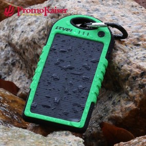 Solar Powerbanks mit Logodruck als Werbegeschenke Werbe...