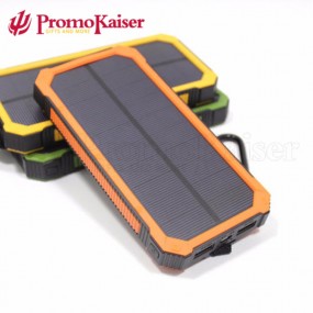 Solar Powerbanks mit Logodruck als Werbegeschenke Werbe...