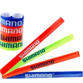 Reflektorband Schnapparmband mit Logo bedrucken als Wer...