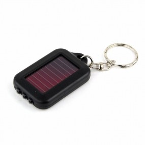 Mini Solar LED Taschenlampe Schlüsselring bedruckt mit ...
