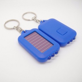 Mini Solar LED Taschenlampe Schlüsselring bedruckt mit ...