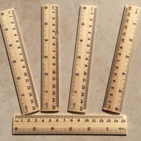 Lineale aus Holz Werbelineale aus Holz oder Bambus mit ...
