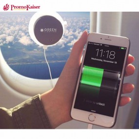 Solar Powerbanks mit Logodruck als Werbegeschenke Werbe...