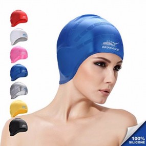 Silikon Badekappe Schwimmkappe Wasserdicht mit Logodruc...