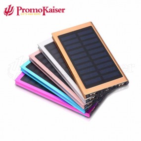Solar Powerbanks mit Logodruck als Werbegeschenke Werbe...