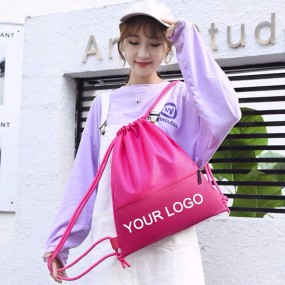 Turnbeutel Rucksack Gymtasche Rucksäcke aus Polyester 2...