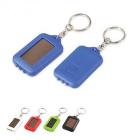 Mini Solar LED Taschenlampe Schlüsselring bedruckt mit ...