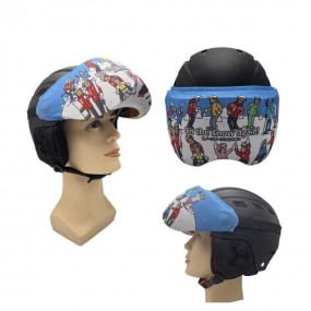 Skihelm Visier Schutz aus Mikrofaser individuell bedruc...