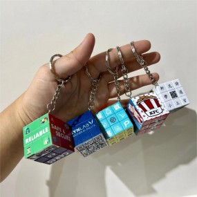 Schlüsselanhänger Rubik's Würfel bedrucken lassen | Sch...