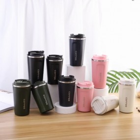 Tasse aus Metall mit Logo als Werbeartikel Werbemittel ...