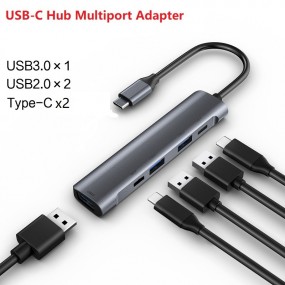 USB-C Hub Multiport Adapter,USB 2.0 3.0 Type 3.1 Splitt...