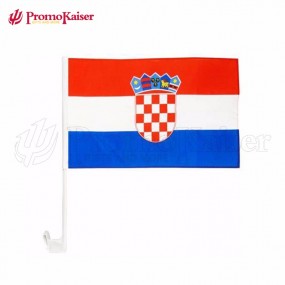 AutoFahnen AutoFlaggen Kroatien 30 x 40 cm mit Ihrem Lo...