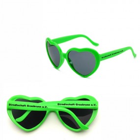 Herzförmige Sonnenbrille - Sonnenbrillen Herzform indiv...