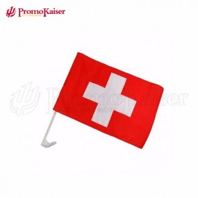 AutoFahnen AutoFlaggen Schweiz 30 x 40 cm mit Ihrem Log...