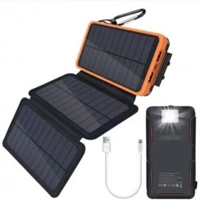 Solar Powerbanks mit Logodruck als Werbegeschenke Werbe...