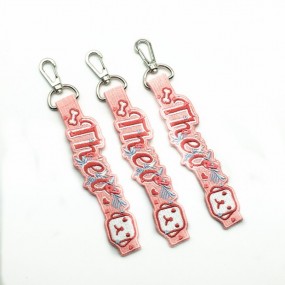 Kurze Lanyards mit gewebtem Logo günstig online kaufen