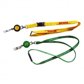 Schlüsselbänder Lanyards mit Jojo Ausweishalter