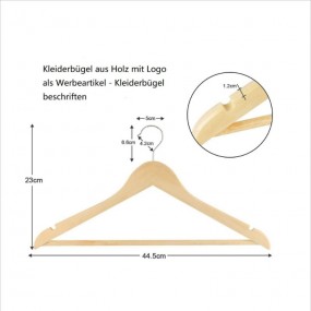 Personalisierter Kleiderbügel mit Werbedruck