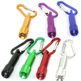 Mini Led Taschenlampe Karabiner Clip Keychain mit Ihrem...