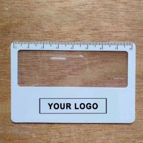 Lupen-Karte Leselupe mit Logo individuell bedrucken als...