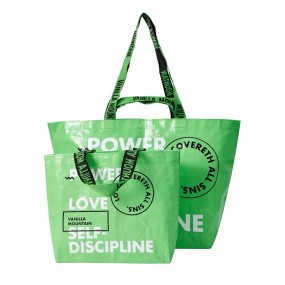 Einkaufstasche aus recycelten PET Flaschen mit LOGO als...
