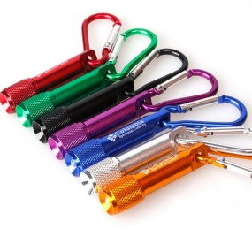 Mini Led Taschenlampe Karabiner Clip Keychain mit Ihrem...