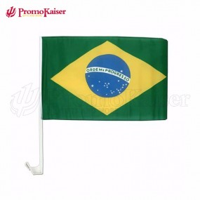 AutoFahnen AutoFlaggen Brasilien 30 x 40 cm mit Ihrem L...