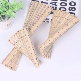Lineale aus Holz Werbelineale aus Holz oder Bambus mit ...