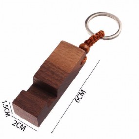 Holz Schlüsselanhänger mit Handyhalter - individuelle H...