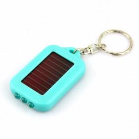 Mini Solar LED Taschenlampe Schlüsselring bedruckt mit ...