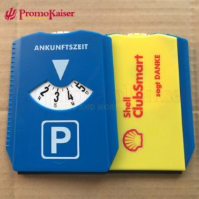 Parkscheiben mit Logo individuell bedruckt als Werbeges...