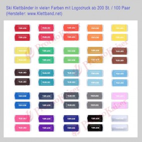 Skiclips Skibänder Skifix Skiband Ski-Klettband Langlau...