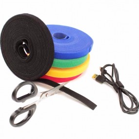 Klettbänderrolle Klettbandrolle  Kabel kletts Rolle zus...