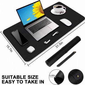 Schreibtischunterlage aus Leder mit LOGO als Werbegesch...