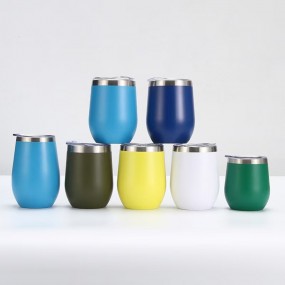 Tasse aus Metall mit Logo als Werbeartikel Werbemittel ...
