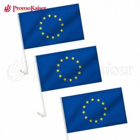 AutoFahnen AutoFlaggen EU 30 x 40 cm mit Ihrem Logo als...
