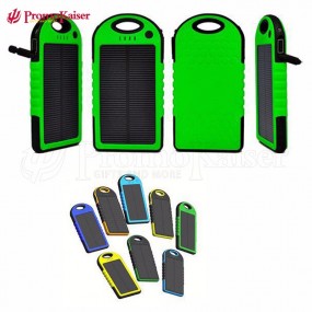 Solar Powerbanks mit Logodruck als Werbegeschenke Werbe...