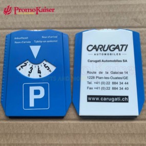 Parkscheiben mit Logo individuell bedruckt als Werbeges...
