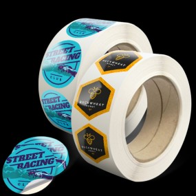 Selbstklebende Etiketten Sticker Aufkleber auf Rolle in...