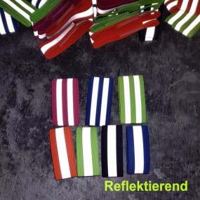Fahrrad Reflektierendes Hosenband Klettband reflektiere...