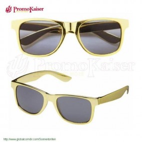 Goldene Sonnenbrillen - Sonnenbrille in der Farbe Gold