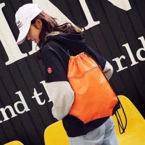 Turnbeutel Rucksack Gymtasche Rucksäcke aus Polyester 2...
